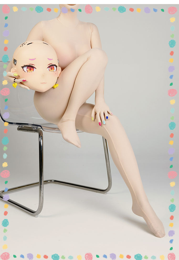 [In Stock ]Skinsuit2 | KIG Hadatai for Kigurumi Baby Pink Zentai