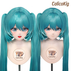 Hatsune Miku Mask with LED Lighting Hairpins | Vocaloid | Unisize Ready to Ship | Calico Kigurumi