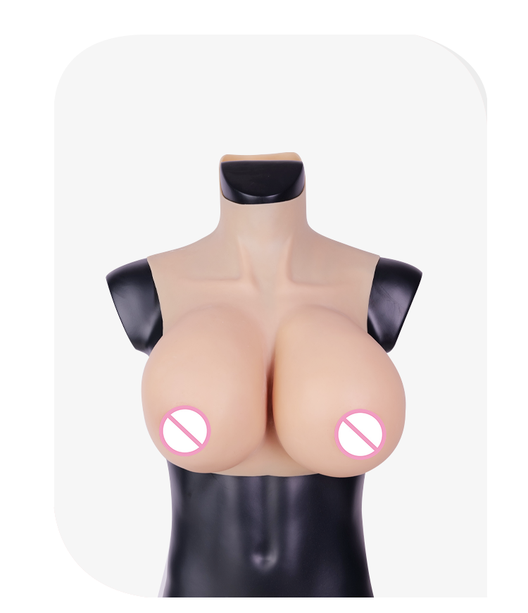 BlackCatKig Breasts | "K" Cup Silicone Breastplate for Perfect Kigurumi Silhouette