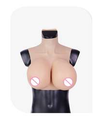 BlackCatKig Breasts | "K" Cup Silicone Breastplate for Perfect Kigurumi Silhouette