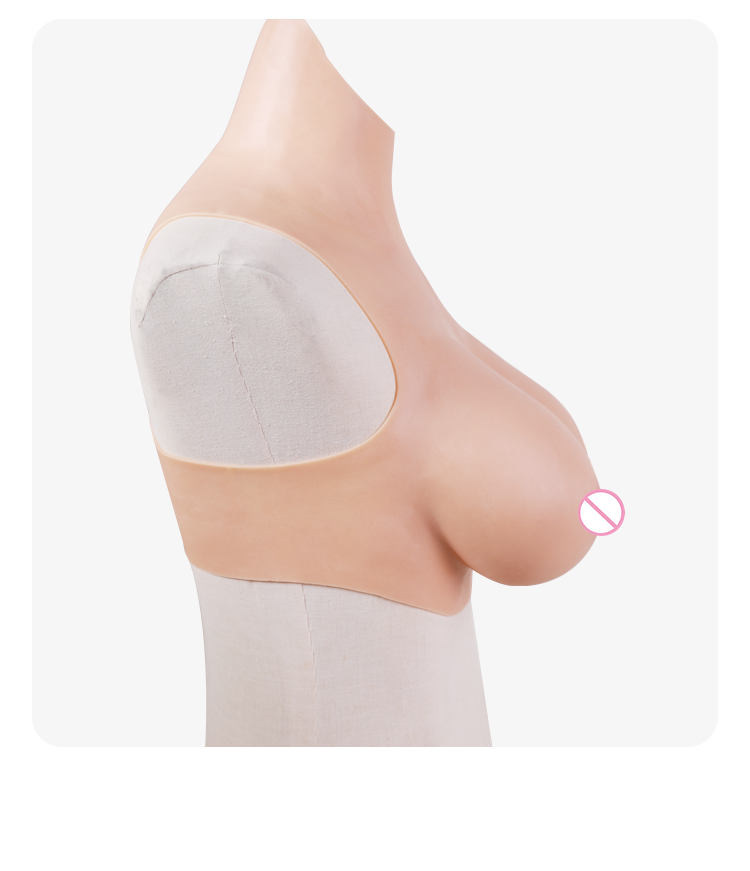 BlackCatKig Breasts | "H" Cup Silicone Breastplate for Perfect Kigurumi Silhouette